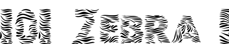 101 Zebra Print Yazı tipi ücretsiz indir